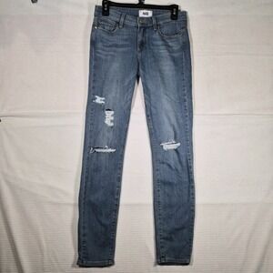 PAIGE Verdugo Ankle Skinny Jeans Women's 27 Distressed
